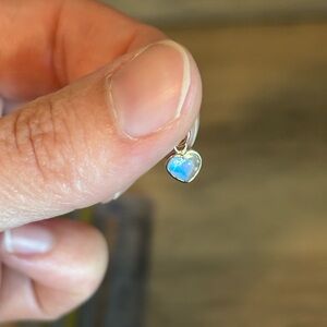 Heart-Shaped Moonstone Charm
